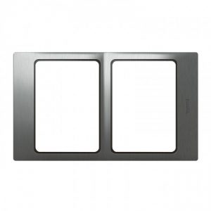 Mặt viền màu Brushed Stainless Steel Mallia 5 281979-mallia-legrand