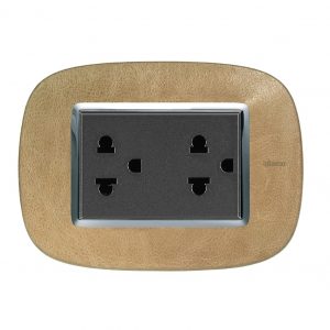 Mặt viền da SLC Bticino 4 HB4803SLC BTICINO 1