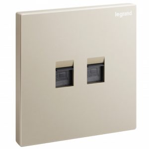 Ổ cắm mạng đôi Cat6 UTP Legrand Galion 282463 8 Ổ cắm mạng đôi RJ45 Cat6 Galion 282463-C2