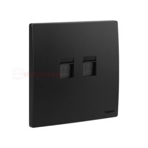 Ổ cắm mạng đôi RJ45 Cat5e Legrand Mallia Senses 281164MW 8 Ổ cắm mạng RJ45 Cat5e Legrand Mallia Senses 281164MB