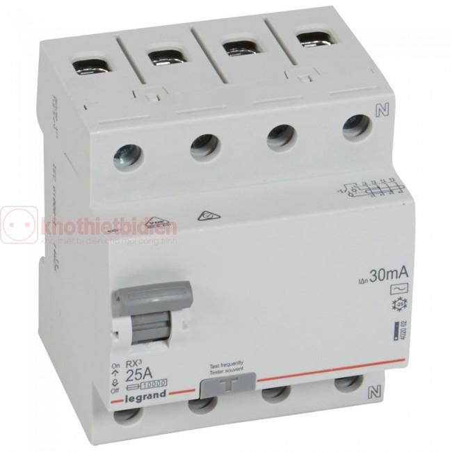 RCCB Legrand RX3 4P 25A 30mA 402062 3 RCCB Legrand RX3 4P 25A 30mA 402062