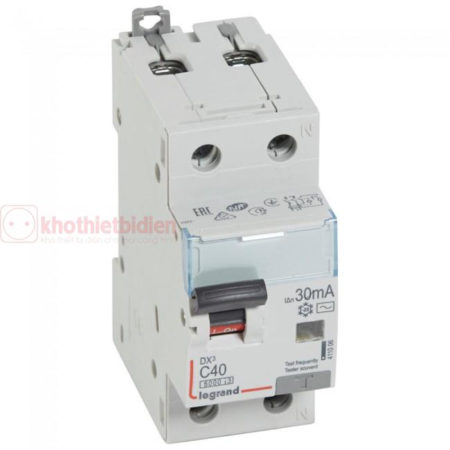 RCBO Legrand DX3 1P+N 40A 30mA 411006 3 411006-LEGRAND
