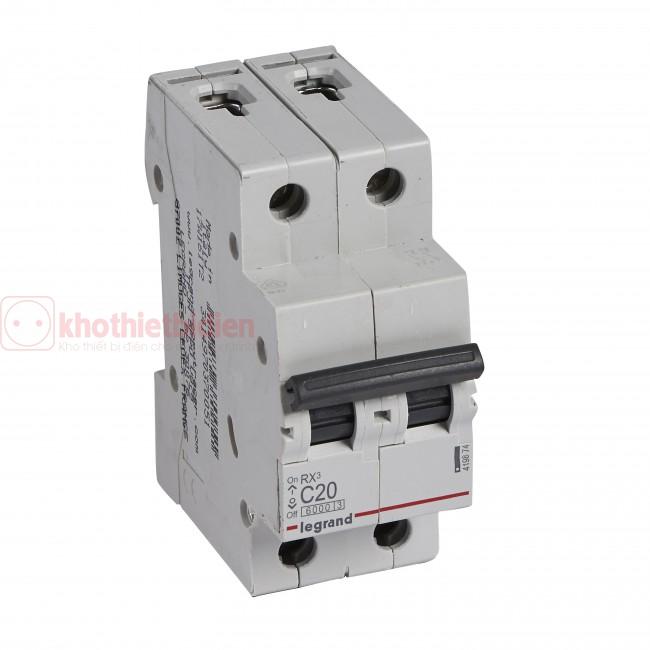 MCB Legrand RX3 2P 20A 6kA 419874 3 419874-legrand