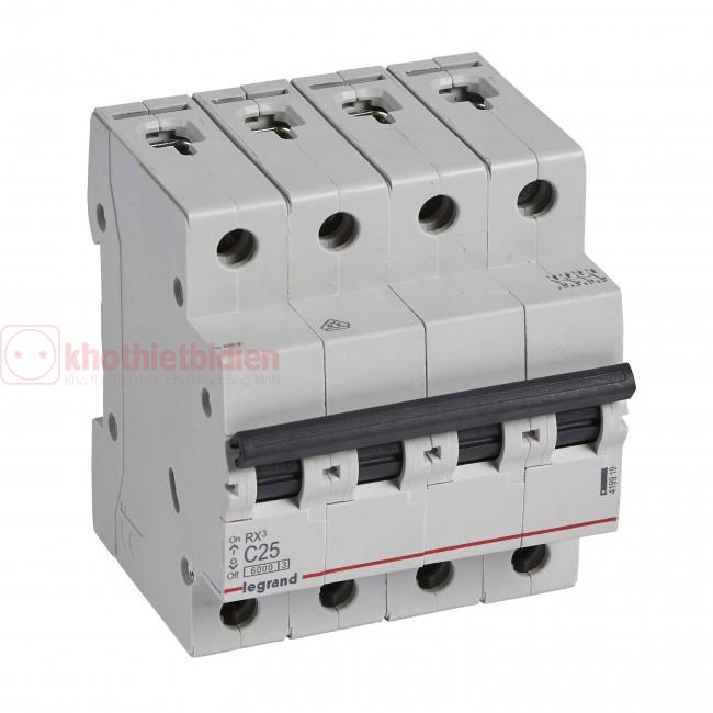 MCB Legrand RX3 4P 25A 6kA 419919 3 419919-legrand