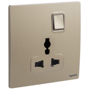 Ổ cắm đơn đa năng 16A Legrand Mallia Senses 281120MW màu trắng 9 Ổ cắm đơn đa năng 16A Legrand Mallia Senses 281120DB