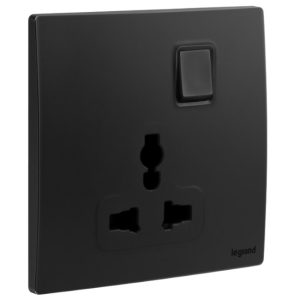 Ổ cắm đơn đa năng 16A Legrand Mallia Senses 281120MW màu trắng 11 Ổ cắm đơn đa năng 16A Legrand Mallia Senses 281120MB