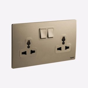 Ổ cắm đôi đa năng 16A Legrand Mallia Senses 281122MW màu trắng 9 Ổ cắm đôi đa năng 16A Legrand Mallia Senses 281122DB