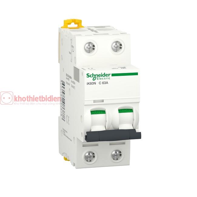MCB Schneider 2P 63A 6kA A9K24263 3 MCB Schneider 2P 63A 6kA A9K24263