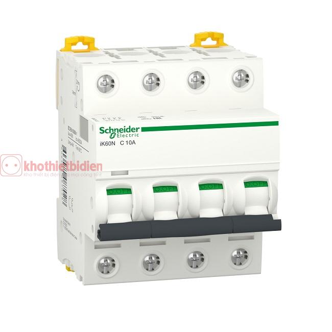 MCB Schneider 4P 10A 6kA A9K24410 3 MCB Schneider 4P 10A 6kA A9K24410