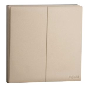 Công tắc đôi 1 chiều 16A Obria MEC21005 9 Công tắc đôi 1 chiều Legrand Obria MEC21005RG
