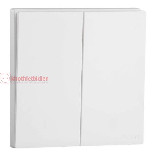 Công tắc đôi 1 chiều 16A Obria MEC21005 12 Công tắc đôi 1 chiều 16A Obria MEC21005WH