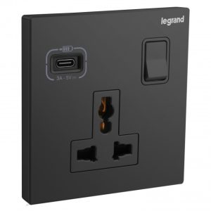 Ổ cắm đa năng kèm USB-C 18W Legrand Galion 282485A 8 Ổ cắm đa năng có USB type-C 18W Legrand Galion 282485A-C