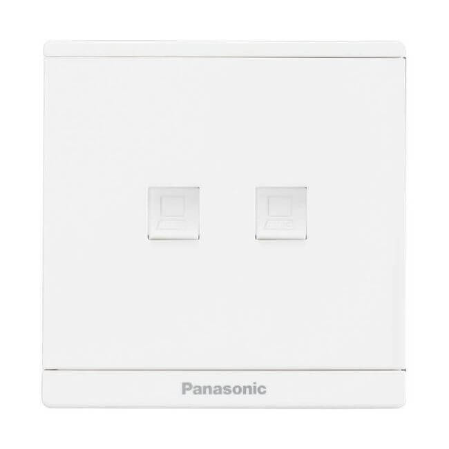 Ổ cắm mạng đôi RJ45 Cat5e Panasonic Moverda WMF422-VN 3 Ổ cắm mạng đôi RJ45 Cat5e Panasonic Moverda WMF422-VN