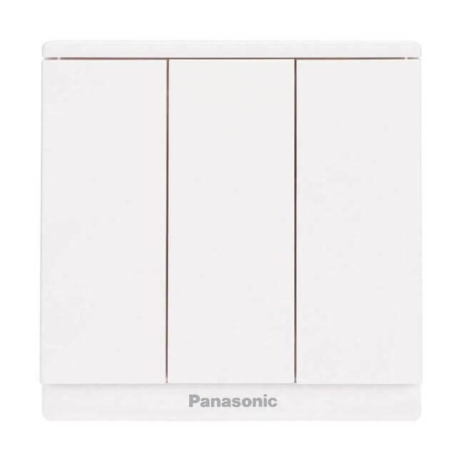 Bộ 3 công tắc B 1 chiều 10A Panasonic Moderva WMF505-VN 3 Bộ 3 công tắc B, 1 chiều 250V 10A Panasonic Moderva WMF505-VN
