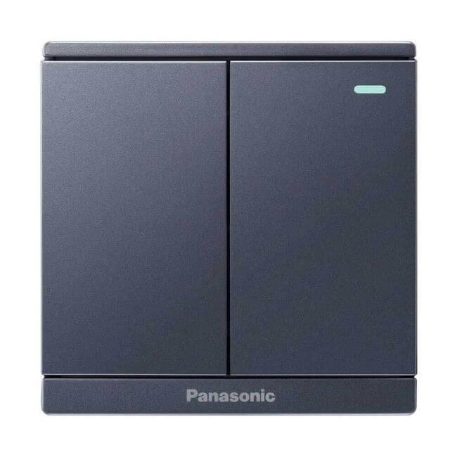 Bộ 2 công tắc B 1 chiều có dạ quang 10A Panasonic Moderva WMF513-1VN 5 Bộ 2 công tắc B 1 chiều có dạ quang 250V 10A Panasonic Moderva WMF513MYH-1VN