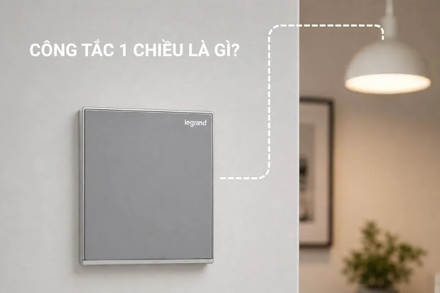 Công tắc 1 chiều là gì? Cấu tạo, nguyên lý và ứng dụng 1 Công tắc 1 chiều là gì