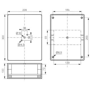 Cầu dao cách ly Isolator Legrand 4P IP65 - 022184 Grey box 5 Cầu dao cách ly Isolator Legrand 4P IP65 - 022184 Grey box