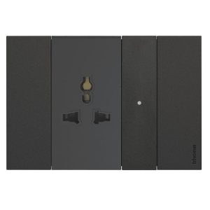 Module ổ cắm thông minh Bticino Living Now K4531C 8 Module ổ cắm thông minh Bticino Living Now K4531C màu đen