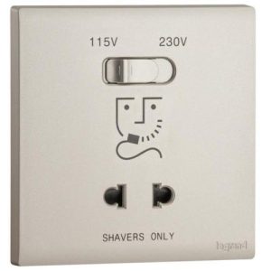 Ổ cắm dao cạo râu 115V/230V Legrand Obria MEC36019 10 Ổ cắm dao cạo râu 115V/230V Legrand Obria MEC36019CH