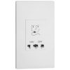 Ổ cắm dao cạo râu 2 gang 120V/230V Legrand Obria MEC36074 1 Ổ cắm dao cạo râu 2 gang 120V/230V Legrand Obria MEC36074WH