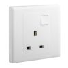 Ổ cắm đơn ba chấu chuẩn BS 13A Legrand Eloe 618041 1 Ổ cắm đơn ba chấu chuẩn BS 13A Legrand Eloe 618041