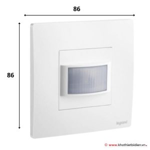 Cảm biến chuyển động (PIR) gắn tường Legrand Mallia Senses 281091MW 6 Kích thước Cảm biến chuyển động gắn tường Legrand Mallia Senses 281091MW