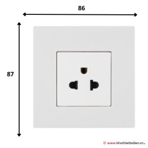 Ổ cắm đơn 3 chấu 16A Legrand Obria MEC31097WH 4 Kích thước Ổ cắm đơn 3 chấu 16A Legrand Obria MEC31097WH