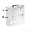 Đế nổi vuông chống cháy Sino S238 1 Đế nổi vuông chống cháy Sino S238